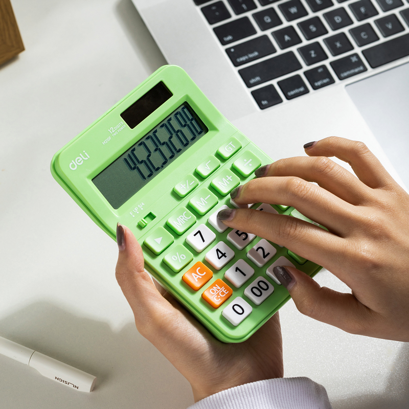 deli EM210F Calculator, 108.7*152.1*29.8mm, Pink - Image 3