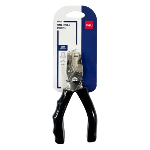 deli EM400 One Hole Punch, Black