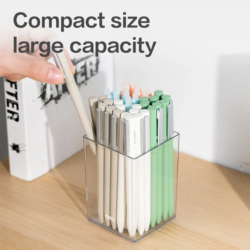 deli EM401 Pen Holder, Transparent - Image 6