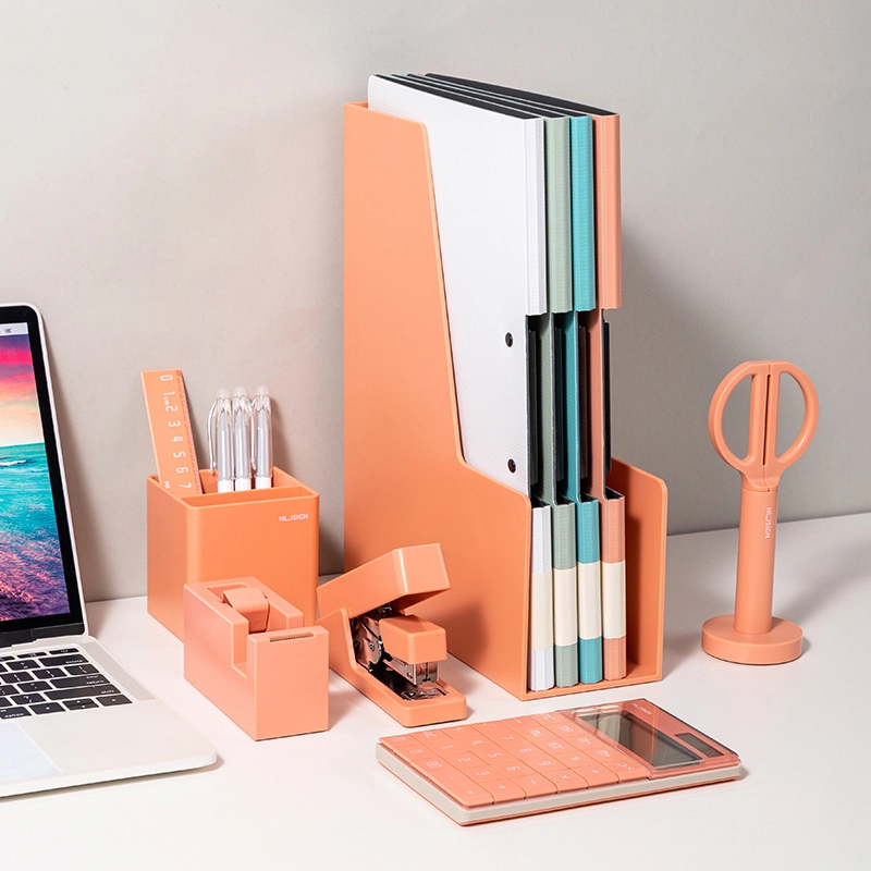deli ENS003 Desk Organizer Set, Pink - Image 7