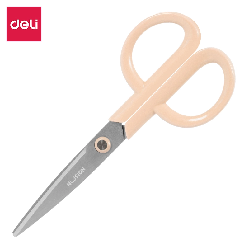 deli ENS053 Non-stick Scissors, 175mm 6 7/8inch, Pink