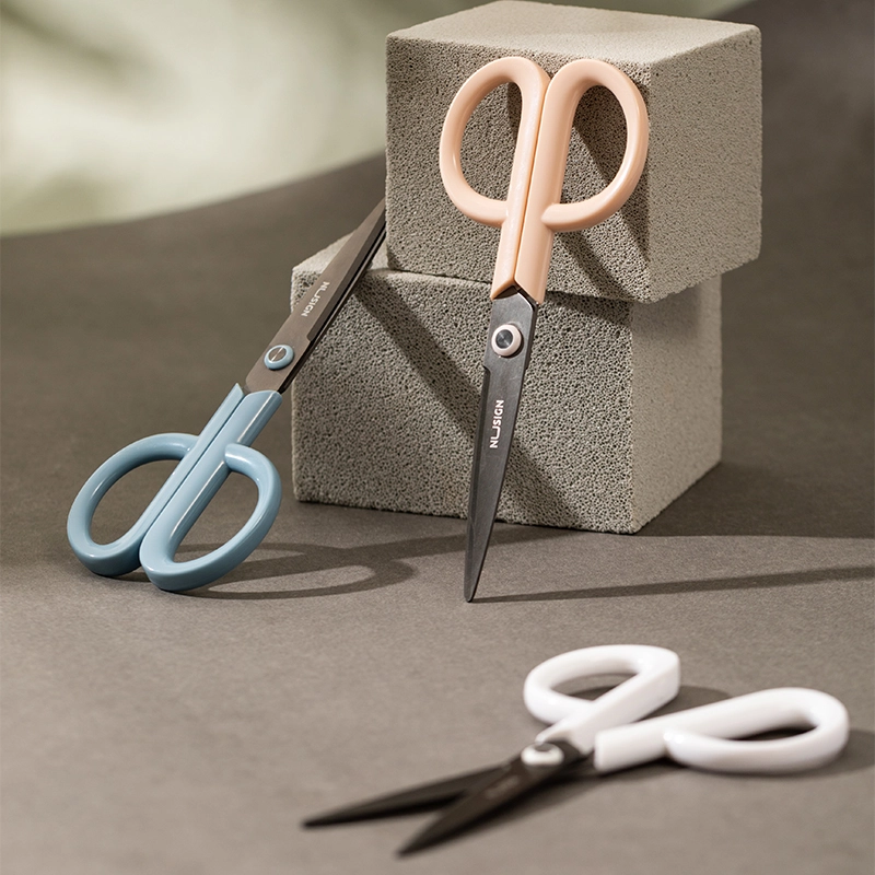 deli ENS053 Non-stick Scissors, 175mm 6 7/8inch, Pink - Image 5