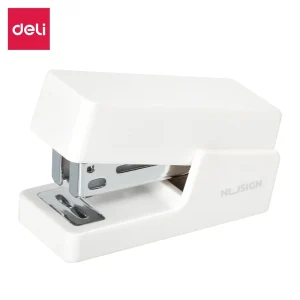 deli ENS083 12 Mini Stapler Set, ≤40pcs staples,24/6 & 26/6,2-12sheets, White