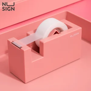 deli ENS121 Nusign Tape Dispenser, Pink