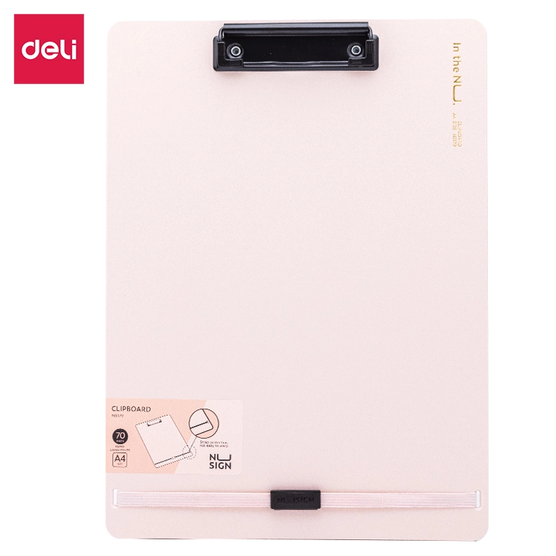 deli ENS179 Clip Board, A4, Pink