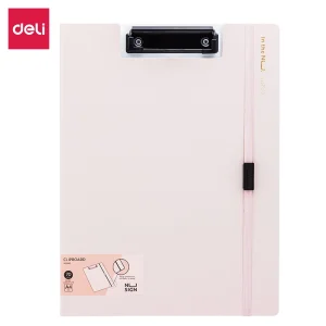 deli ENS180 Clip Board, A4, Pink