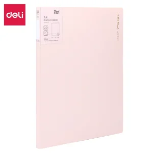 deli ENS190-20 Display Book, A4-20P, Pink
