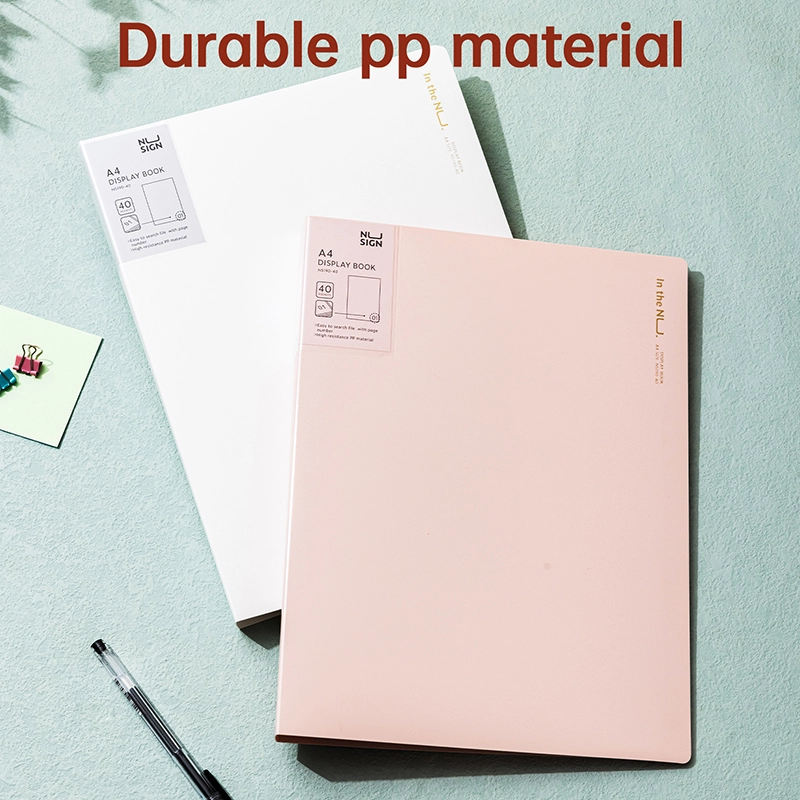 deli ENS190-40 Display Book, A4-40P, Pink - Image 2