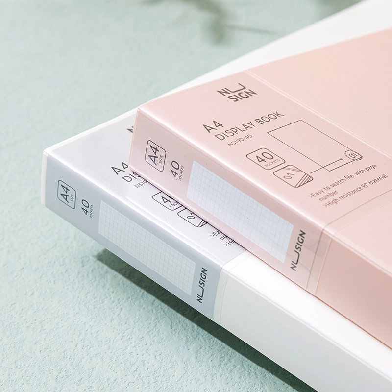 deli ENS190-40 Display Book, A4-40P, White - Image 3