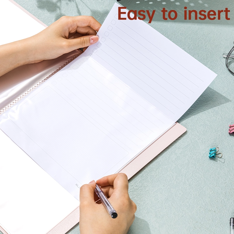 deli ENS190-40 Display Book, A4-40P, Pink - Image 5