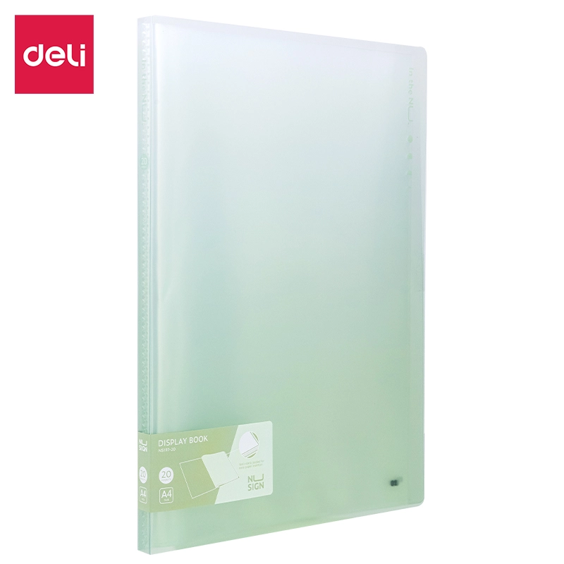 deli ENS197-20 Display Book, A4-20P, Green