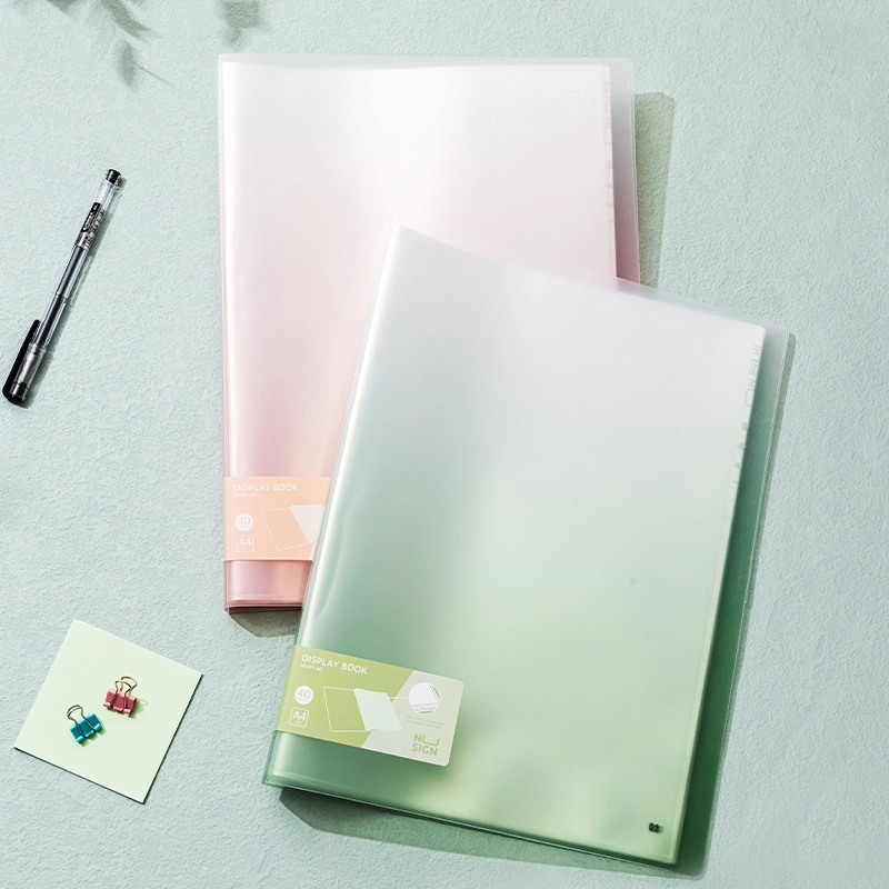 deli ENS197-40 Display Book, A4-40P, Pink - Image 2