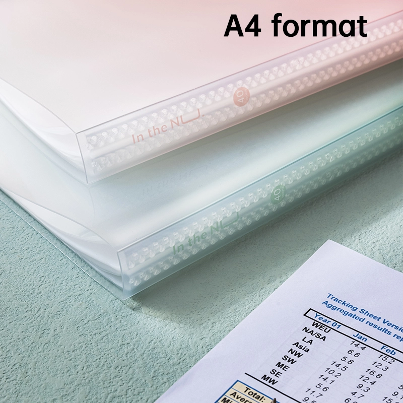 deli ENS197-40 Display Book, A4-40P, Green - Image 4