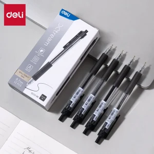 deli EQ122-BK Ballpoint Pen, Black