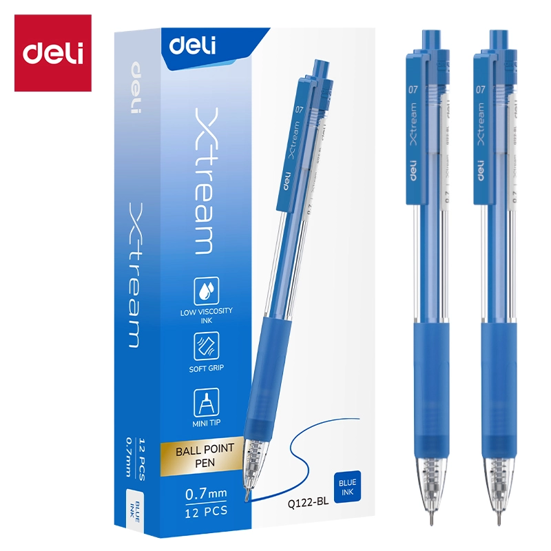 deli EQ122-BL Ballpoint Pen, Blue - Image 2