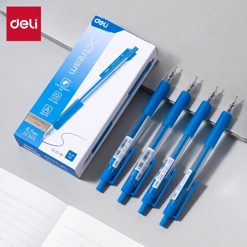 deli EQ122-BL Ballpoint Pen, Blue