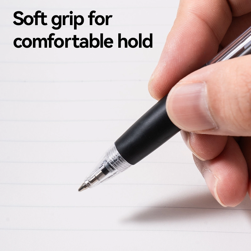 deli EQ81-BK Ballpoint Pen, Black - Image 4