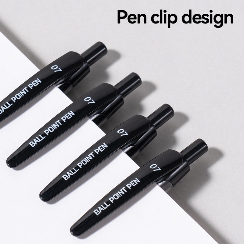 deli EQ81-BK Ballpoint Pen, Black - Image 3