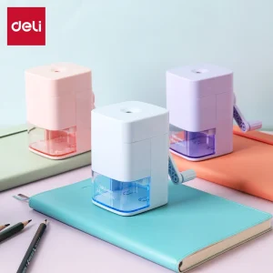 deli ER10604 Rotary Pencil Sharpener, For graphite pencil φ8mm, Assorted Colors