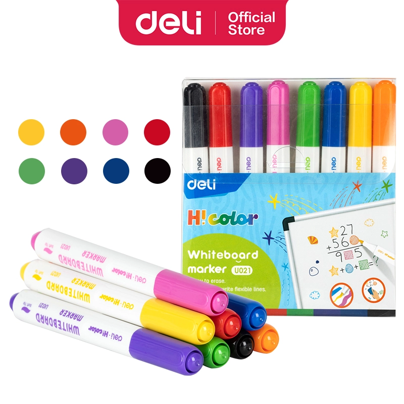 deli EU021 Whiteboard Marker, Soft tip