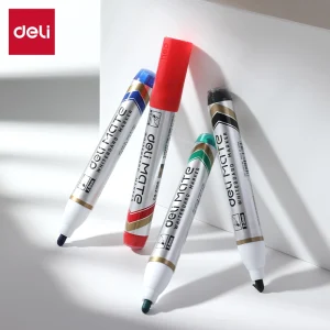 deli EU053 Whiteboard Marker, Black, Red, Blue, Green