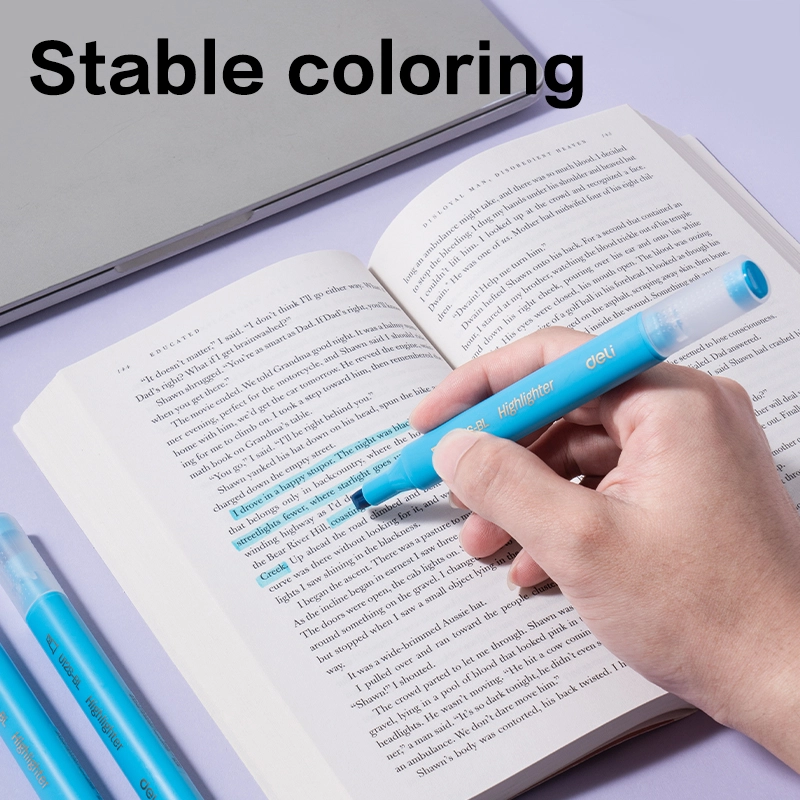 deli EU12S-BL Highlighter, Blue - Image 7
