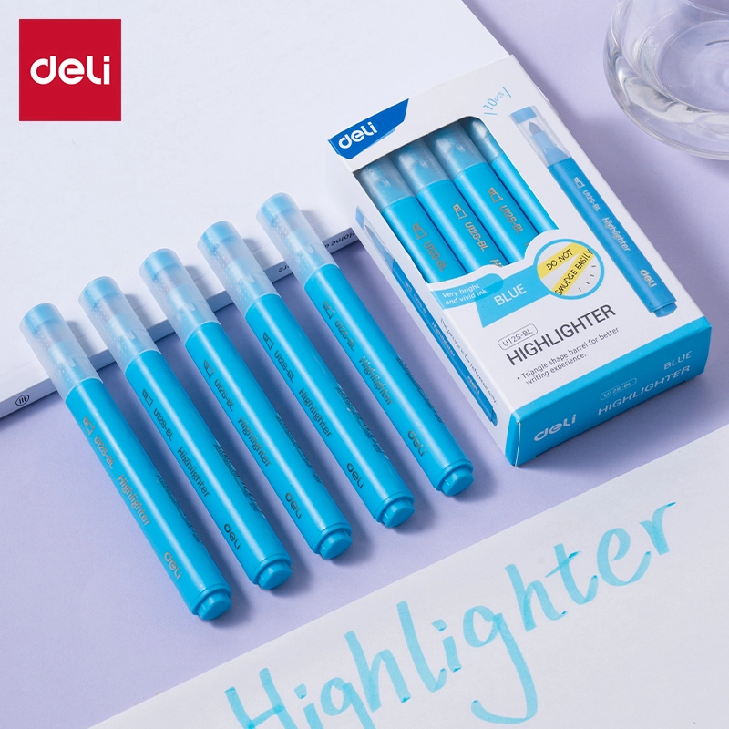 deli EU12S-BL Highlighter, Blue