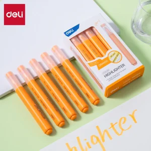 deli EU12S-OR Highlighter, Orange