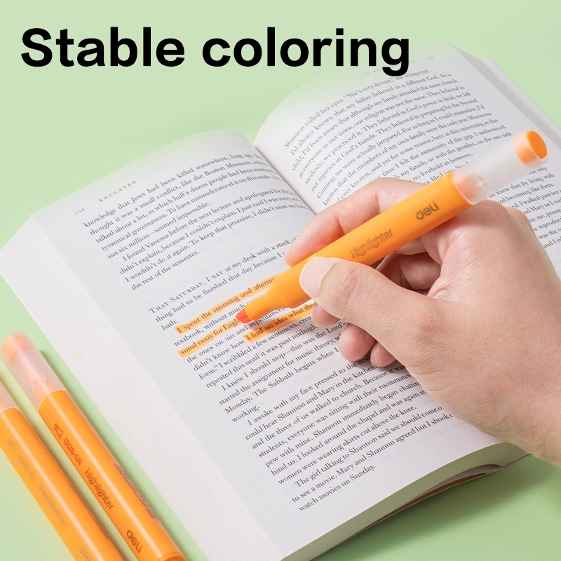 deli EU12S-OR Highlighter, Orange - Image 6