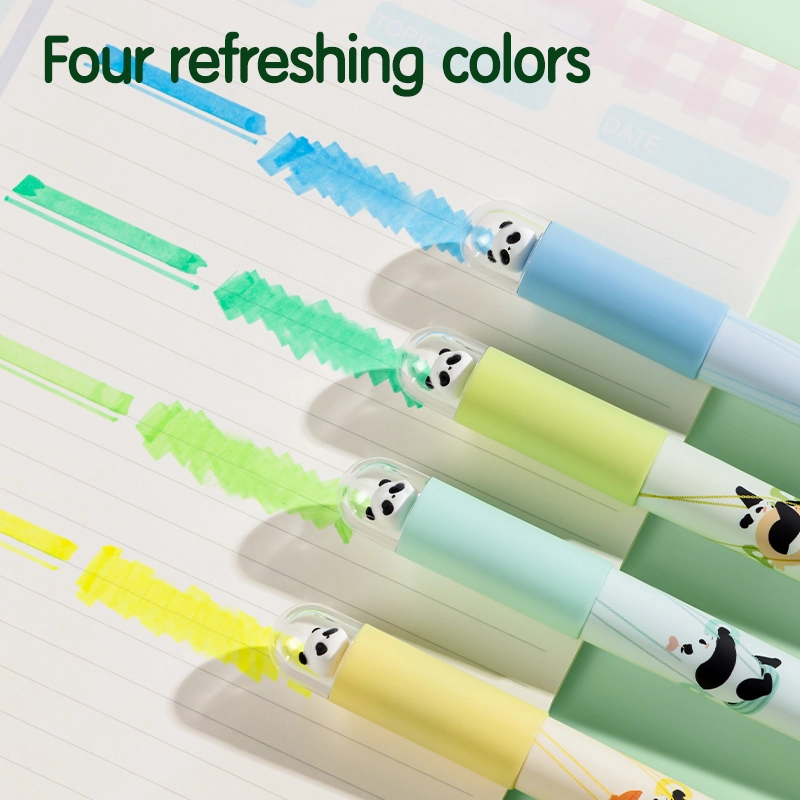 deli EU233 Highlighter, Yellow, Green, Cyan, Blue - Image 4