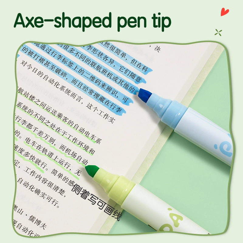 deli EU233 Highlighter, Yellow, Green, Cyan, Blue - Image 5