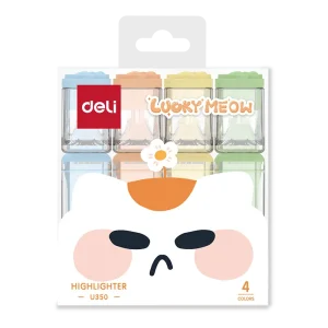 deli EU350 Highlighter, 4 Colors