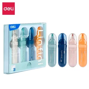 deli EU370 Highlighter, Chisel tip: 1-5mm, Pink, Green, Orange, Blue