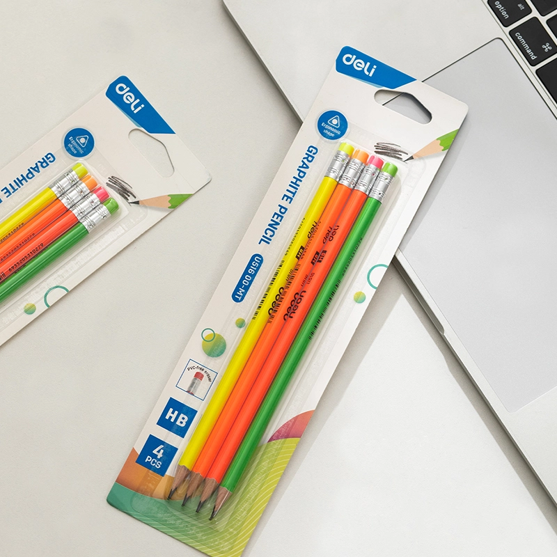 deli EU51600-MT Graphite Pencil, HB φ2.2mm Hexagonal Barrel, Assorted Colors - Image 2