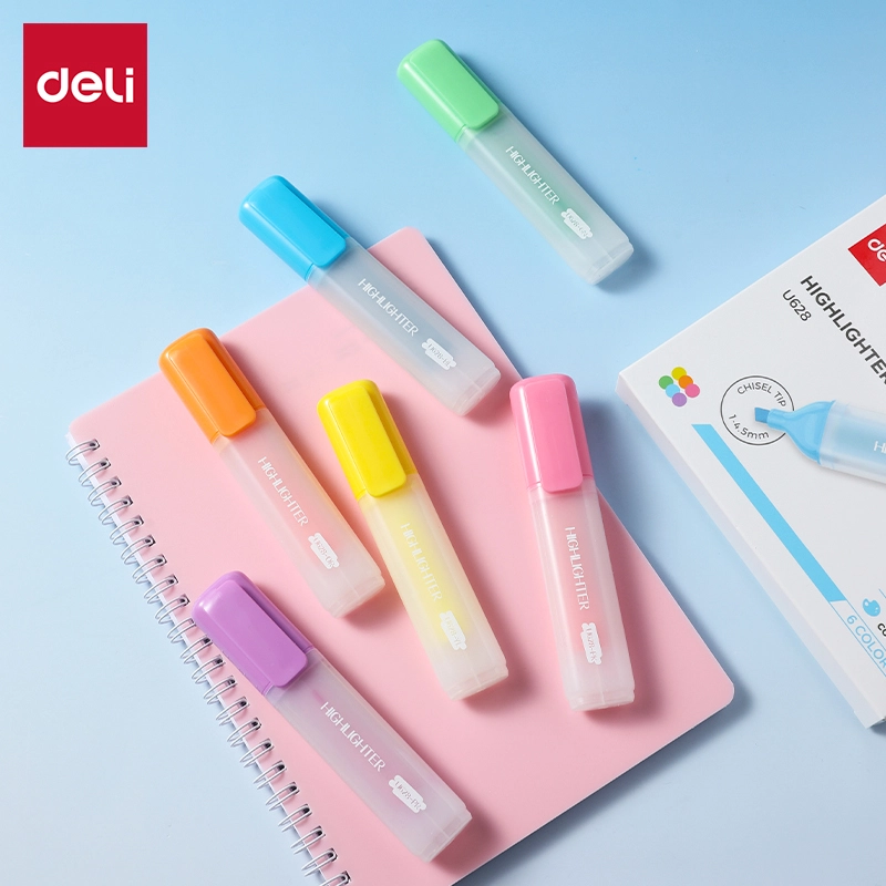 deli EU628 Highlighter, 6 Colors
