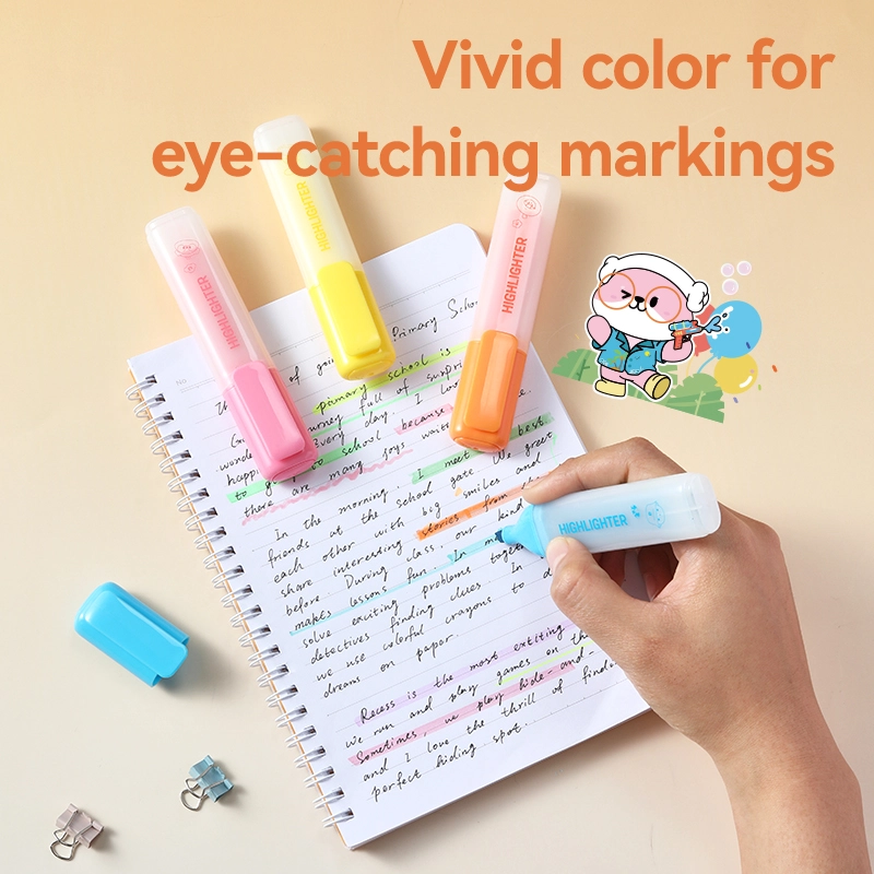 deli EU628F Highlighter, 4 Colors - Image 6