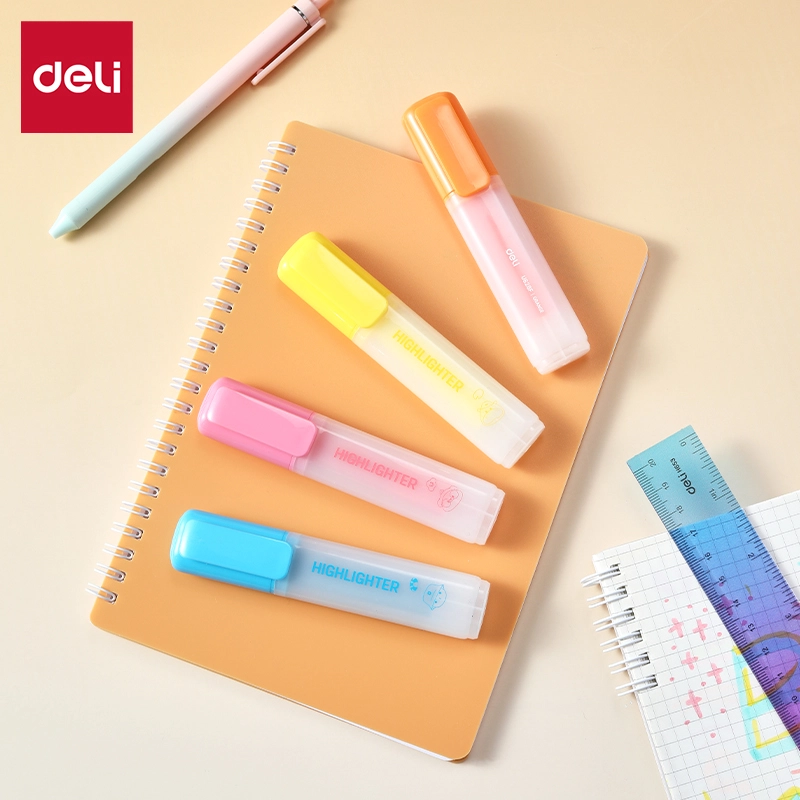 deli EU628F Highlighter, 4 Colors