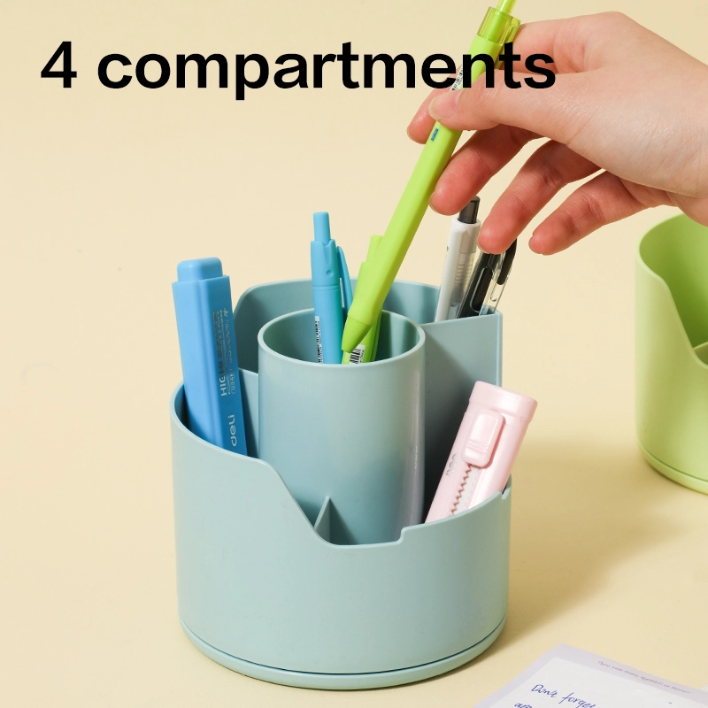 deli EZ417 Rotating Pen Holder, Green - Image 7
