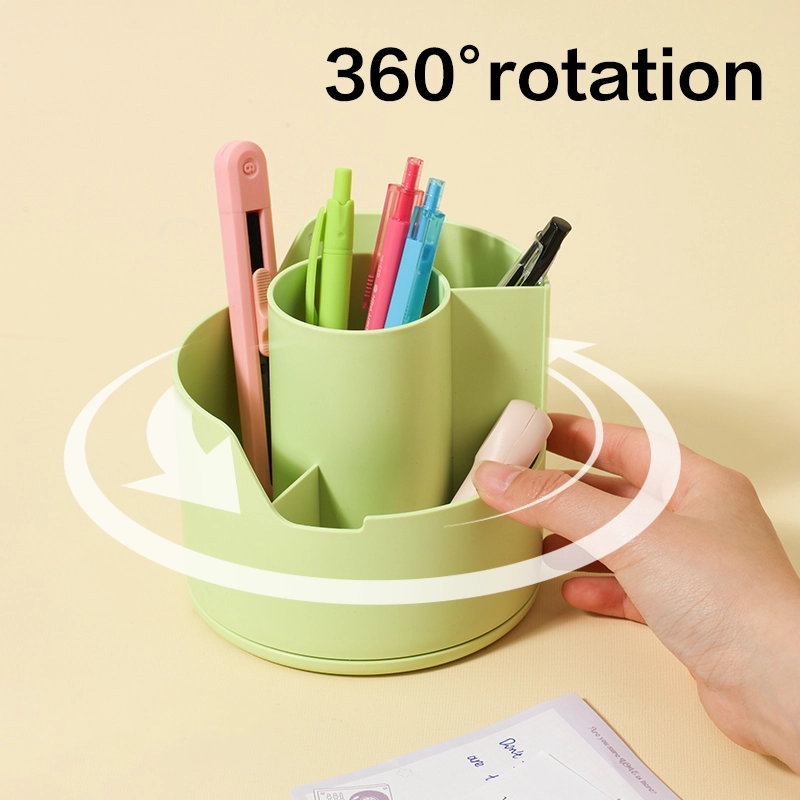deli EZ417 Rotating Pen Holder, Green - Image 6