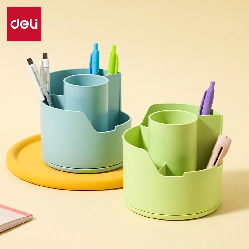 deli EZ417 Rotating Pen Holder, Green
