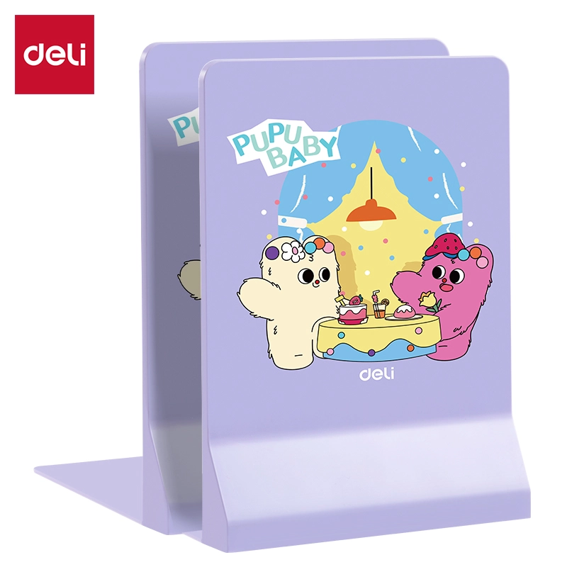 deli EZ451Foldable Book End, Purple - Image 2