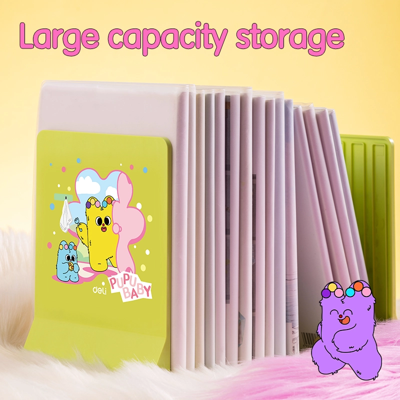 deli EZ451Foldable Book End, Purple - Image 6