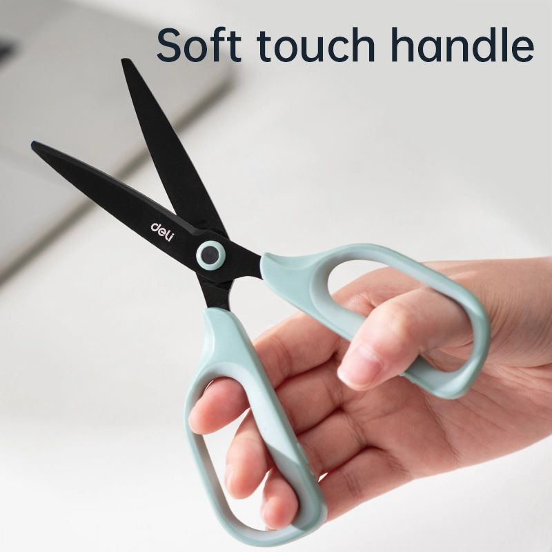 deli EZ507 Scissors, 175mm 6 7/8inch Length, Green - Image 2