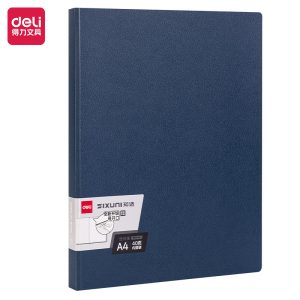 deli P63-40 Display Book, A4-40P, Blue