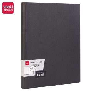 deli P63-40 Display Book, A4-40P, Dark Grey