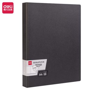 deli P63-60 Display Book, A4-60P, Dark Grey