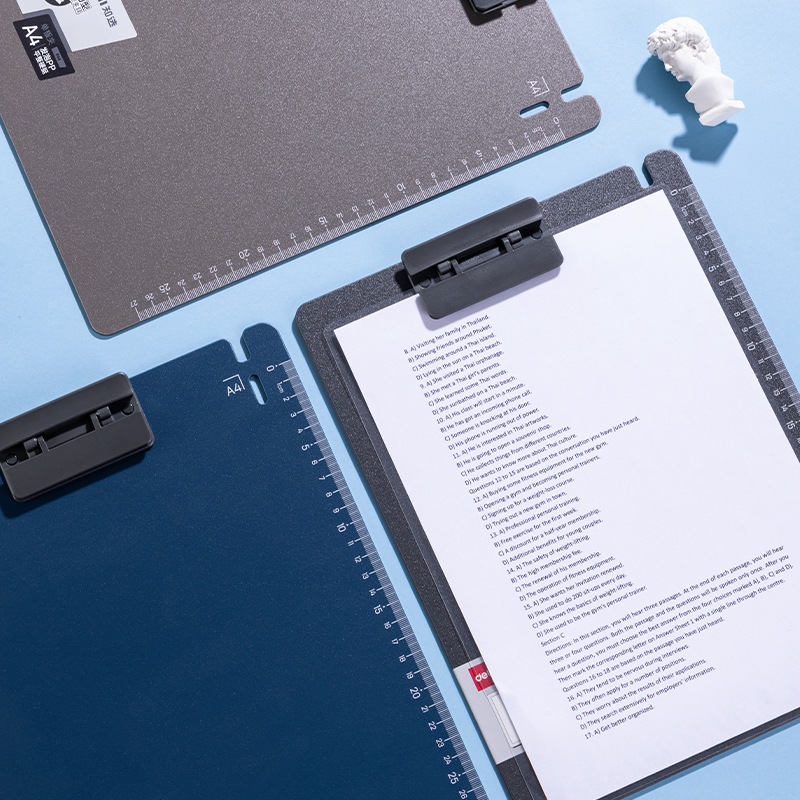 deli P64 Clipboard, A4, Dark Grey - Image 3