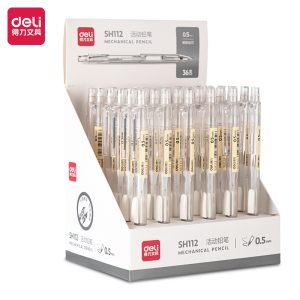 deli SH112 Mechanical Pencil, 0.5mm, White