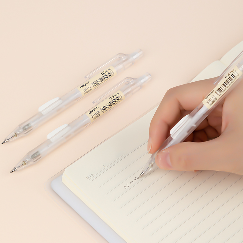 deli SH112 Mechanical Pencil, 0.5mm, White - Image 4