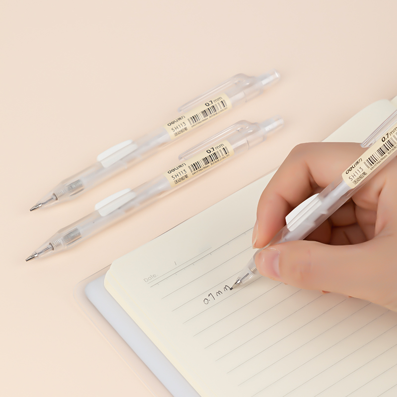 deli SH113 Mechanical Pencil, 0.7mm, White - Image 4